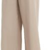 Women's Drape Linen Pants Summer Wide Leg Trousers Compact Fabric with Pockets