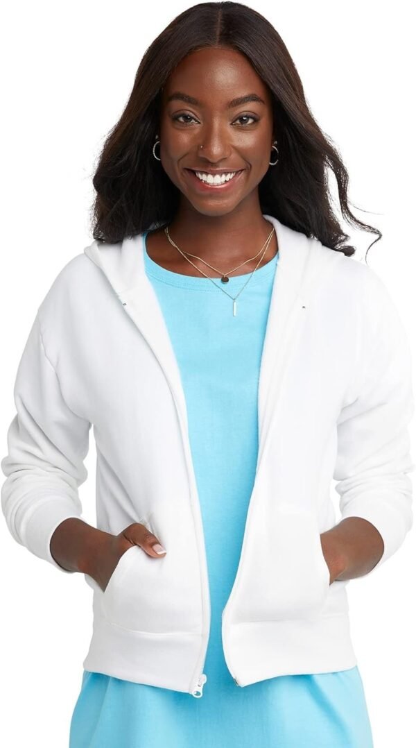 Women's Full-Zip Fleece Hoodie, Zip-Up Hooded Sweatshirt For Women