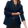 Womens Casual Business Fashion Blazer Work Professional Buttons Suit Jacket with Pockets