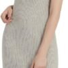 Women's Sleeveless Sweater Dress Knit Slim V Neck Bodycon Midi Stretchable Elasticity Slim Fits