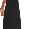 Women's Summer Sleeveless Sundress Casual Loose Long Maxi Dresses Beach Cover Up Dress