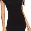 Women's Round Neck Short Sleeve Bodycon Pencil Dress