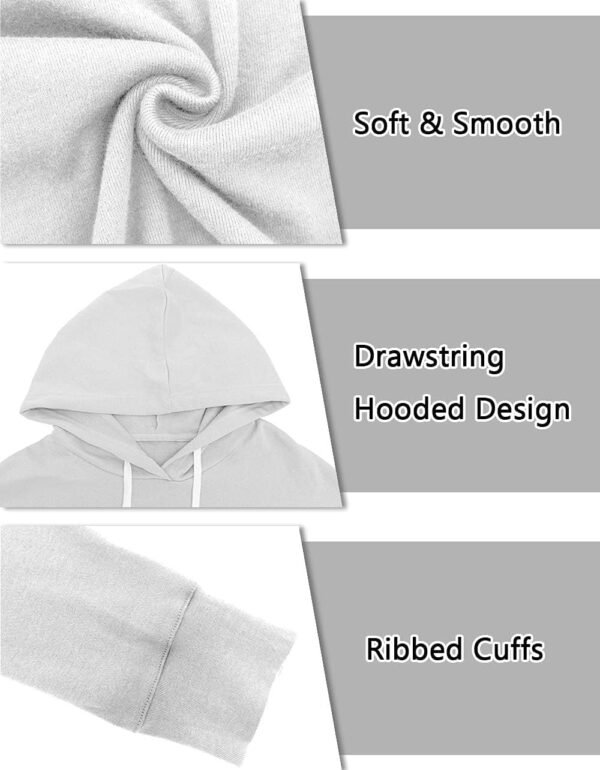 Women Casual Hoodie Long Sleeves Fashion Pullover Sweatshirts Loose Fit Tunic Winter Tops Comy Shirts