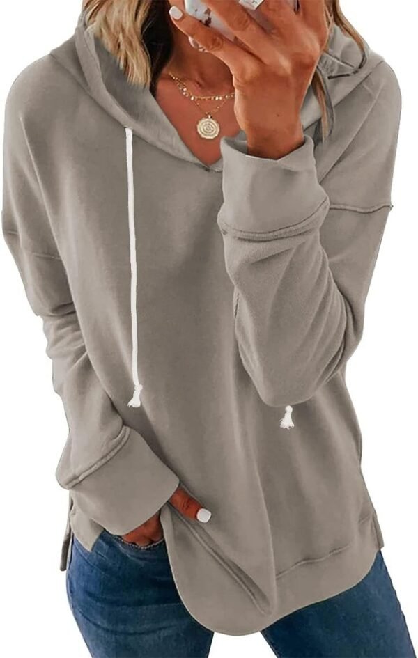 Women Casual Hoodie Long Sleeves Fashion Pullover Sweatshirts Loose Fit Tunic Winter Tops Comy Shirts