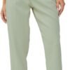 Women's High Waisted Business Trousers Straight Leg Pleated Office Slacks Pants
