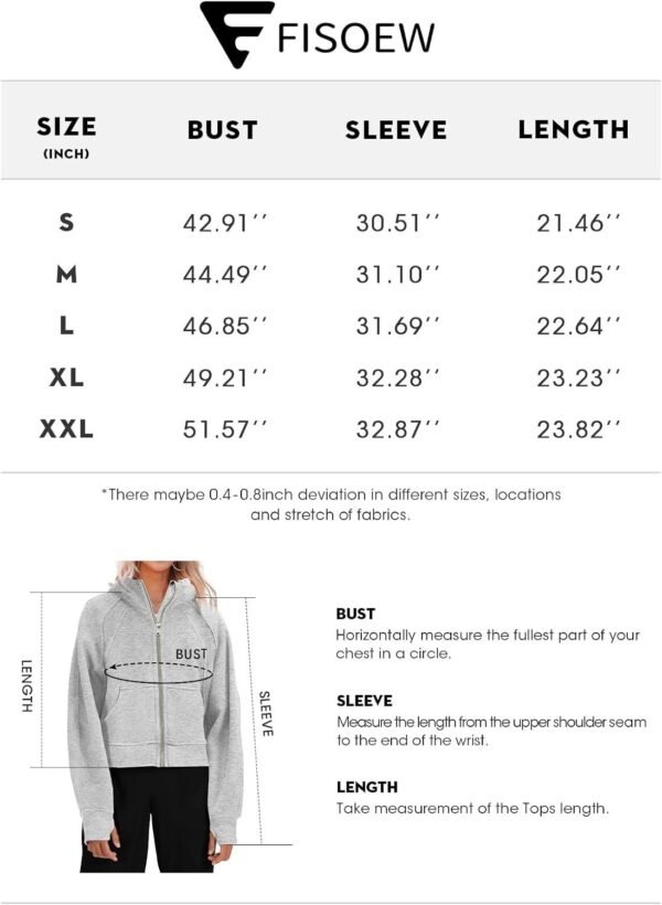 61yZT4fk9SL._AC_SL1500.jpg Womens Zip Up Sweatshirts Fleece Lined Collar Crop Hoodie Casual Cotton Long Sleeve Tops with Thumb Hole
