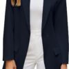 2023 Blazers for Women Business Casual Outfits Fashion Dressy Long Suit Jacket Office Belted Blazer Dress Work