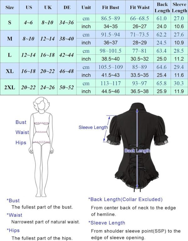 Scarlet Darkness Women's Medieval Shirt with Lace Gothic Shirt