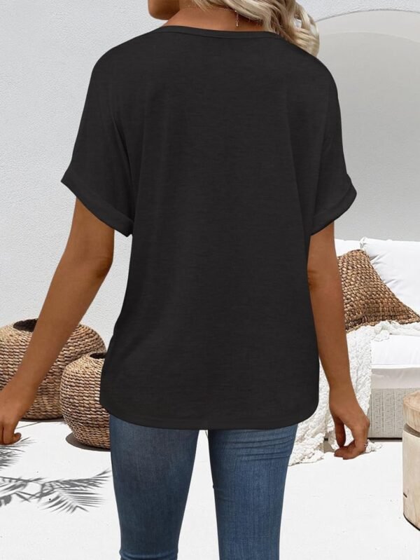 710NLH8pKZL._AC_SL1500.jpg T Shirts Short Sleeve V Neck Tees Womens Fashion Tops Trendy Lightweight Soft 2024 Casual Summer Spring Outfits