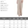 Women's Drape Linen Pants Summer Wide Leg Trousers Compact Fabric with Pockets