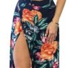 Womens Summer Sexy 2 Pieces Outfits Ruffle Floral Tank Top Wrap Boho Tropical Long Skirt Set Clubwear Dresses