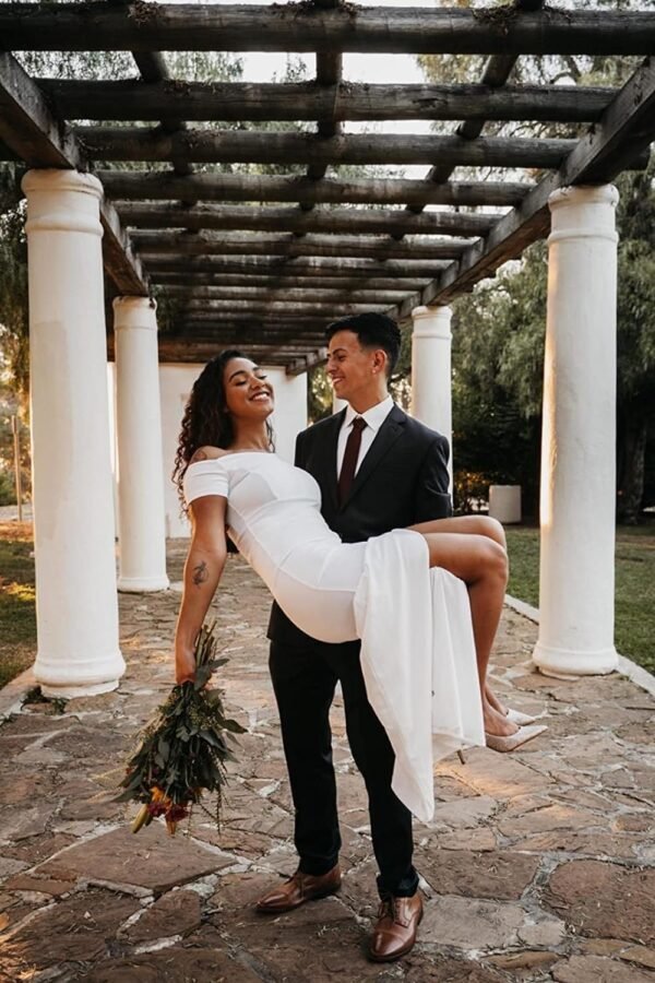 Women's Off Shoulder High Split Long Formal Party Dress Evening Gown