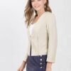 Women's Crop Collarless Blazers Suit Zip Decor Work Office Jackets Blazer