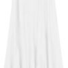 Women's Vintage Elastic Waist A-Line Long Midi Skirt