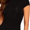 Women's Round Neck Short Sleeve Bodycon Pencil Dress