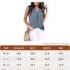 Women's Summer Tank Blouse Casual V Neck Sleeveless Tunic Top Shirt