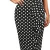 Women's Vintage Short Sleeve Polka Dot Falbala Fold Slim Fit Pencil Dress