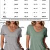 Womens Tops T Shirts Short Sleeve Tees Fashion Trendy Lightweight Basic Soft Casual Summer Outfits Comfy Clothes 2024