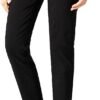 Women's Straight Pants Stretch Slim Skinny Solid Trousers Casual Business Office