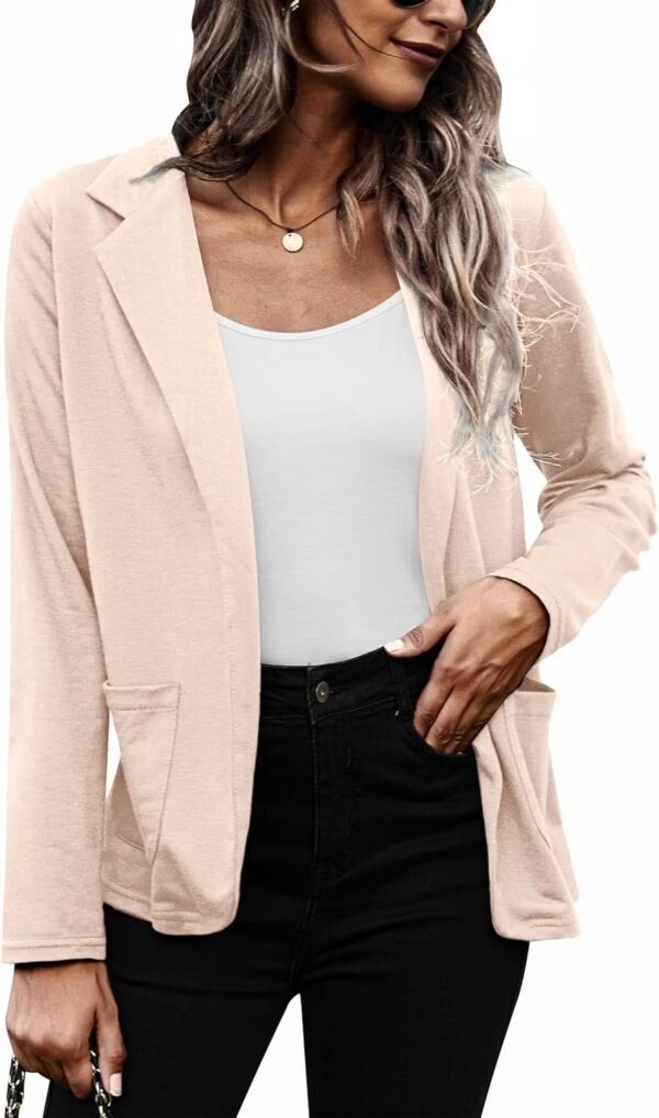 71NCGbNqT-L._AC_SL1500.jpg Womens Casual Work Office Blazer Open Front Long Sleeve Cardigan Jacket