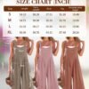 Womens Jumpsuits Overalls Wide Leg Casual Summer Outfits Rompers Jumpers Sleeveless Straps With Pockets 2024