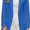 2023 Blazers for Women Business Casual Outfits Fashion Dressy Long Suit Jacket Office Belted Blazer Dress Work