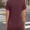 Womens Tops Casual Spring Summer Tshirts 2024 Short Sleeve Square Neck Basic Tee Outfits