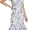 Women'sFloral Chiffon High Low Dress