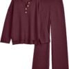Trendy 2 Piece Outfits Oversized Slouchy 2022 Winter Matching Lounge Sets Cozy Knit Loungewear Sweater Sets