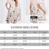 Womens Elegant Print Notched Neck Slant Pocket Pleated Hem Casual A-Line Dress
