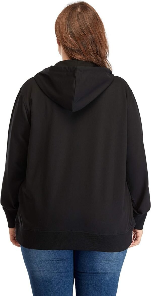 Women's Plus Size Full Zip-Up Hoodie Jacket Cotton Sweatshirt