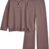 Trendy 2 Piece Outfits Oversized Slouchy 2022 Winter Matching Lounge Sets Cozy Knit Loungewear Sweater Sets