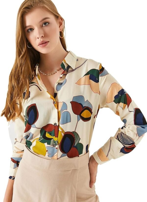 71rfHPMpgAL._AC_SL1500.jpg Blouses for Women Fashion, Casual Long Sleeve Button Down Shirts Tops, XS-3XL