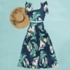Womens Summer Sexy 2 Pieces Outfits Ruffle Floral Tank Top Wrap Boho Tropical Long Skirt Set Clubwear Dresses