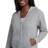 Women's Full-Zip Fleece Hoodie, Zip-Up Hooded Sweatshirt For Women