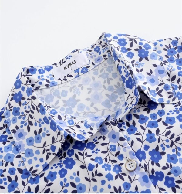 Women’s Button Down Hawaiian Shirt Casual Fashion Shirts Summer Blouses