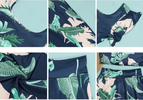 Womens Summer Sexy 2 Pieces Outfits Ruffle Floral Tank Top Wrap Boho Tropical Long Skirt Set Clubwear Dresses