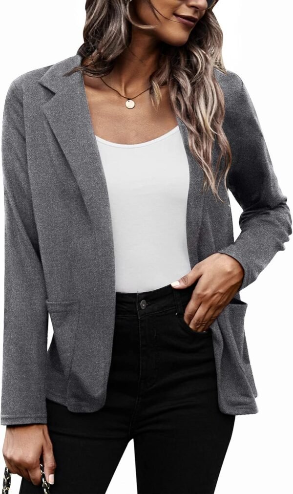 814j6DTEAZL._AC_SL1500.jpg Womens Casual Work Office Blazer Open Front Long Sleeve Cardigan Jacket