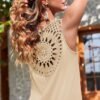 Women's Summer Sleeveless Sundress Casual Loose Long Maxi Dresses Beach Cover Up Dress