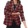 Womens Casual Business Fashion Blazer Work Professional Buttons Suit Jacket with Pockets