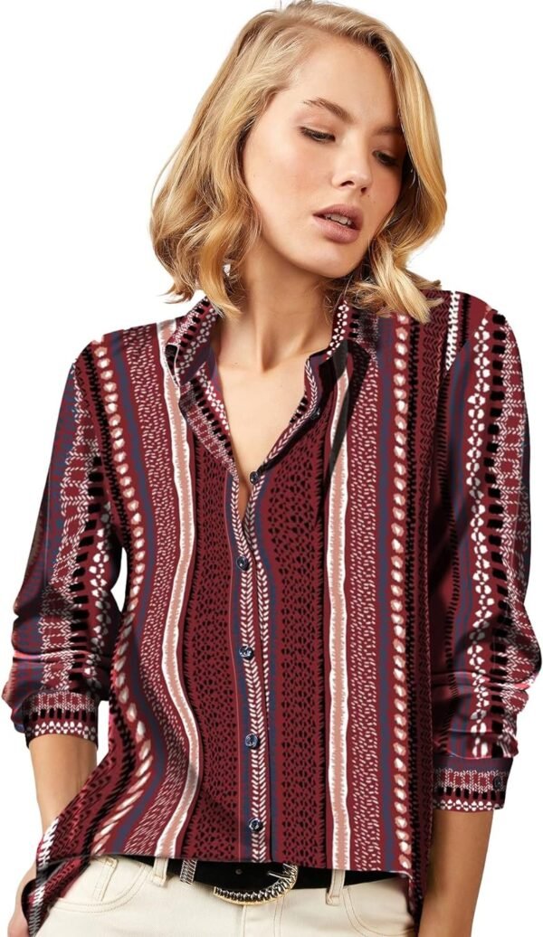 81AYdw1Gb-L._AC_SL1500.jpg Blouses for Women Fashion, Casual Long Sleeve Button Down Shirts Tops, XS-3XL