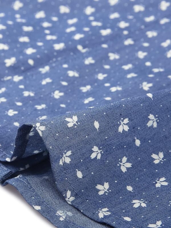 81FY4Uux2ZL._AC_SL1500.jpg Women's Button Down Long Sleeve Point Collar Chambray Poplin Shirt