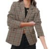 Womens Casual Business Fashion Blazer Work Professional Buttons Suit Jacket with Pockets