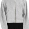 81L-UmcebqL._AC_SL1500.jpg Womens Zip Up Sweatshirts Fleece Lined Collar Crop Hoodie Casual Cotton Long Sleeve Tops with Thumb Hole