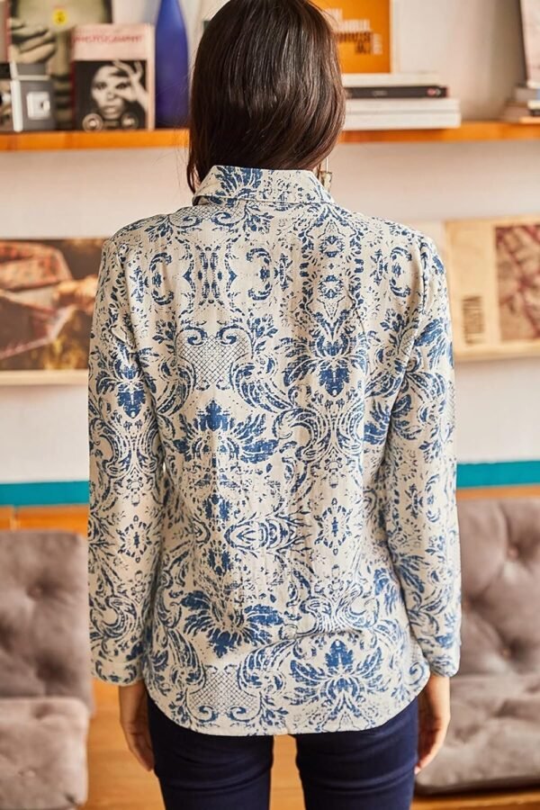 81R7b_PjYHL._AC_SL1500.jpg Blouses for Women Fashion, Casual Long Sleeve Button Down Shirts Tops, XS-3XL