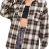 Plaid Flannel Button Down Shirts for Women Oversized Dressy Casual Long Sleeve Tops Blouse