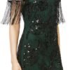 1920s Flapper Dress Great Gatsby Fringed Sequins Dress for Prom Party