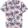 Women’s Button Down Hawaiian Shirt Casual Fashion Shirts Summer Blouses