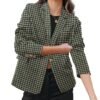 Womens Casual Business Fashion Blazer Work Professional Buttons Suit Jacket with Pockets