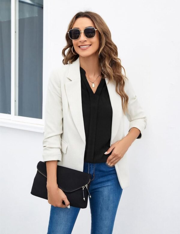 Women's Dressy Casual Tops Business Long Sleeve Shirts Work Blouses Fall Clothes 2023